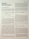 Vorschauseite 1: Aktuelle Entscheidungen