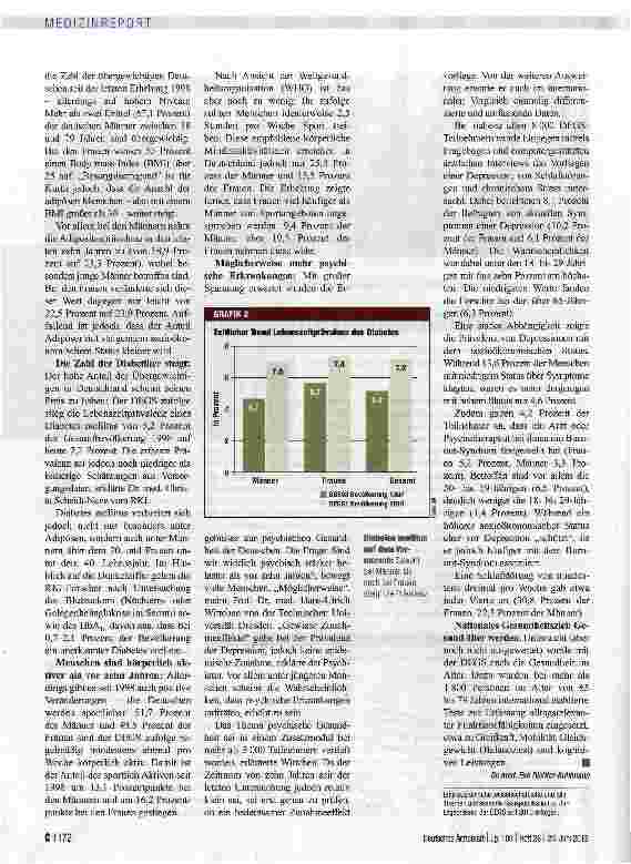 Vorschauseite 2: Zivilisationskrankheiten nehmen zu