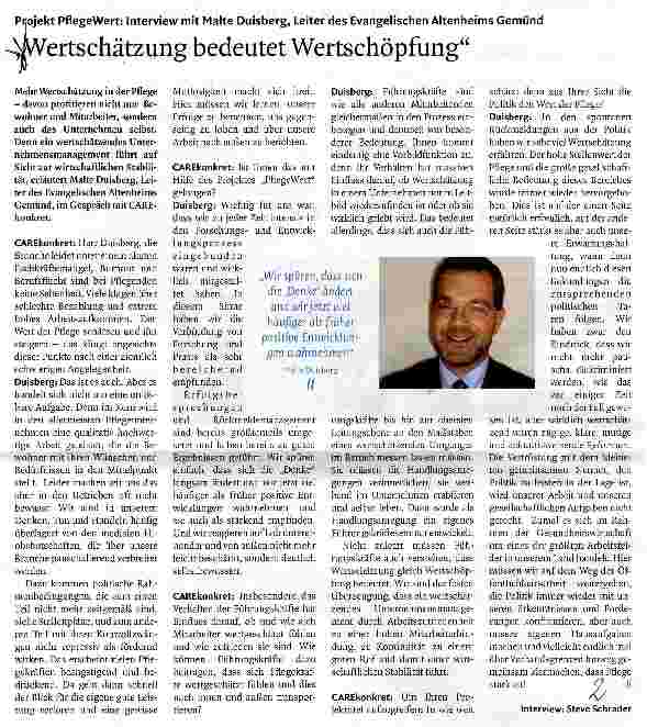 Vorschauseite 1: Wertschätzung bedeutet Wertschöpfung