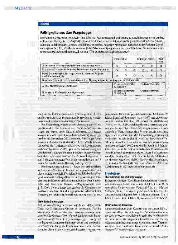 Vorschauseite 2: Medizinethische Kenntnisse und moralische Positionen von Ärztinnen und Ärzten aus Bayern