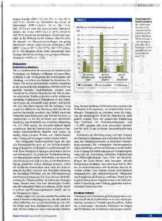 Vorschauseite 5: Medizinethische Kenntnisse und moralische Positionen von Ärztinnen und Ärzten aus Bayern