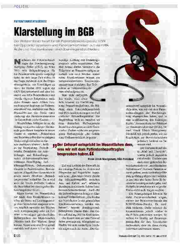 Vorschauseite 1: Klarstellung im BGB
