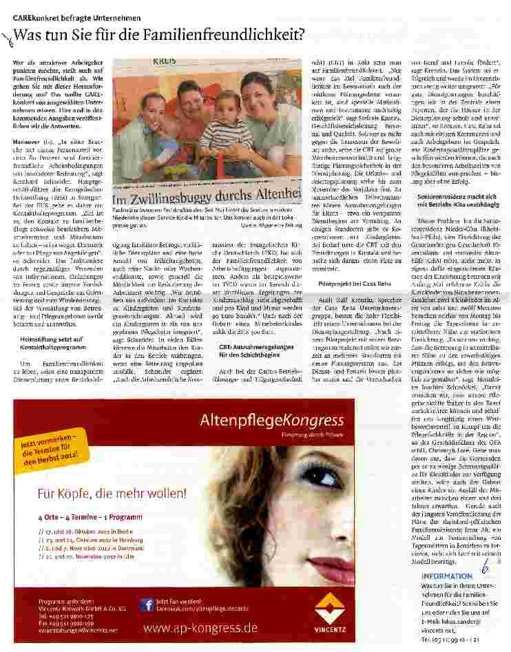 Vorschauseite 1: Was tun Sie für die Familienfreundlichkeit?