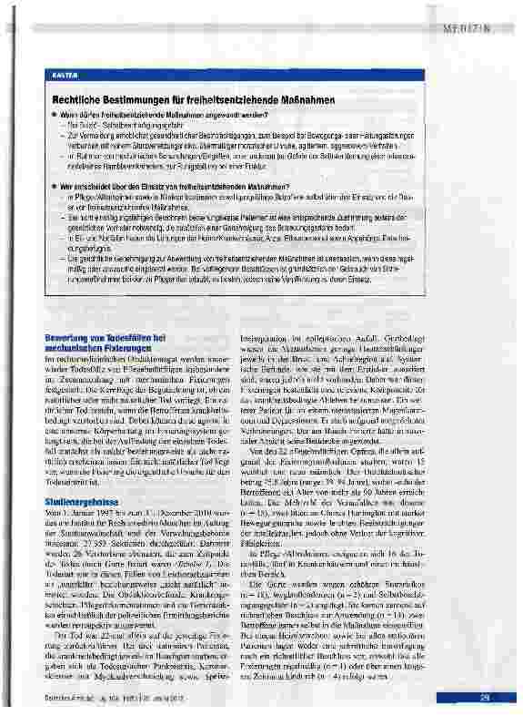 Vorschauseite 3: Todesfälle bei Gurtfixierungen