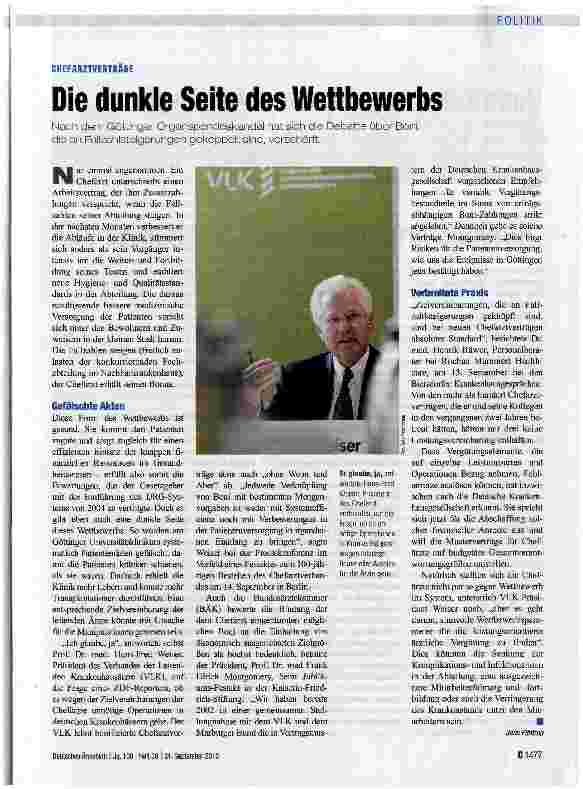 Vorschauseite 1: Die dunkle Seite des Wettbewerbs