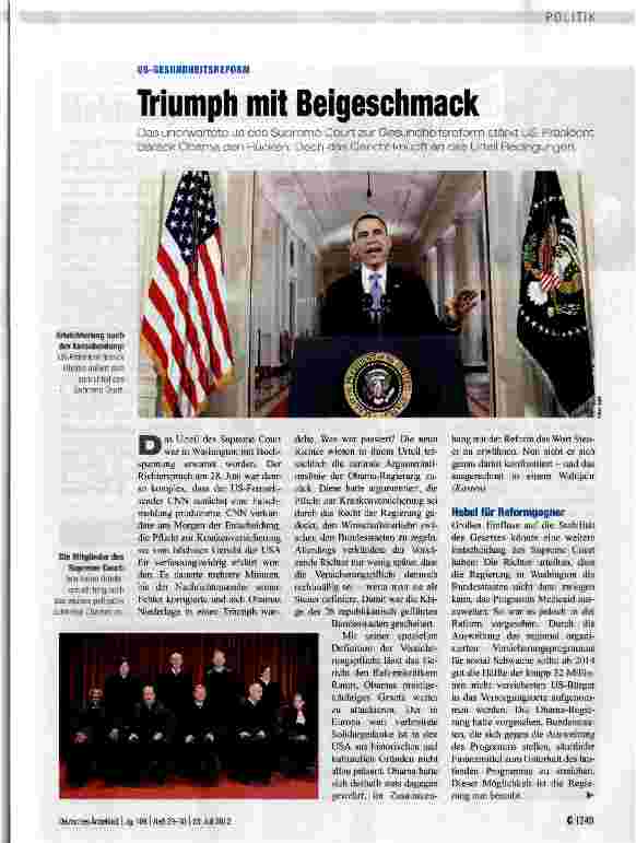 Vorschauseite 1: Triumph mit Beigeschmack
