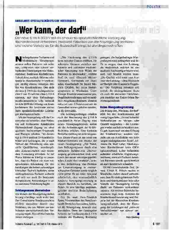 Vorschauseite 1: „Wer kann, der darf