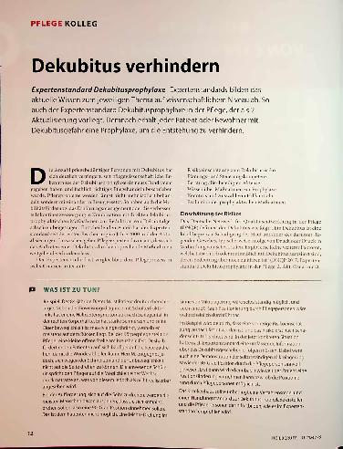 Vorschauseite 1: Dekubitus verhindern