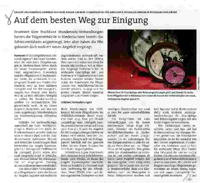 Vorschauseite 1: Auf dem besten Weg zur Einigung