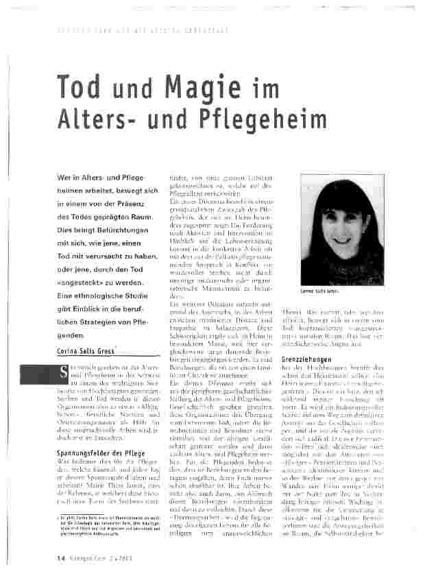 Vorschauseite 1: Tod und Magie im Altersund Pflegeheim