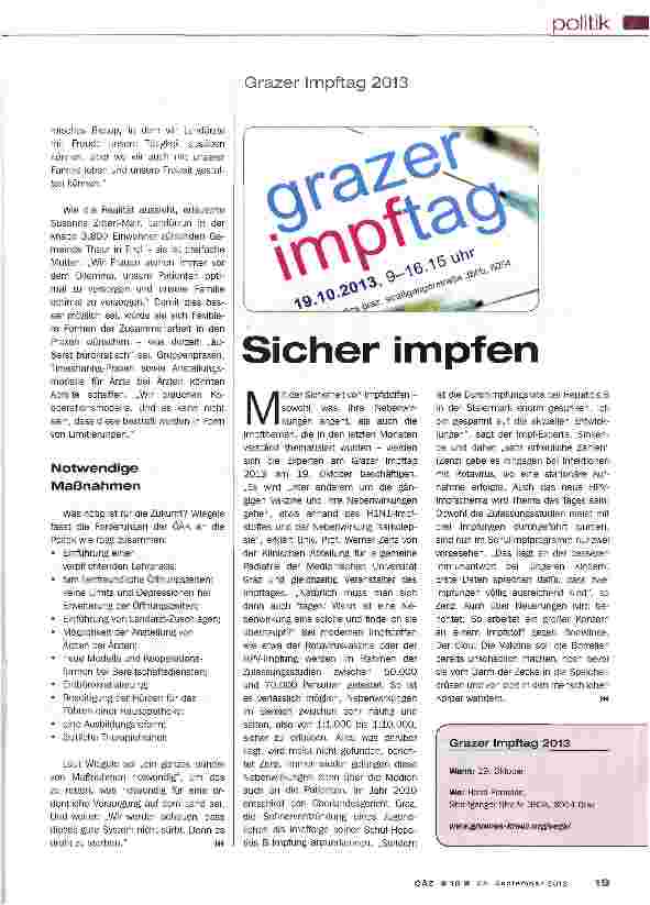 Vorschauseite 2: Die Forderungen der ÖÄK