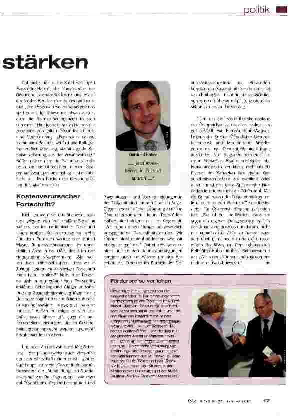 Vorschauseite 2: 3. Tag der Gesundheitsberufe Gesundheitskompetenz stärken