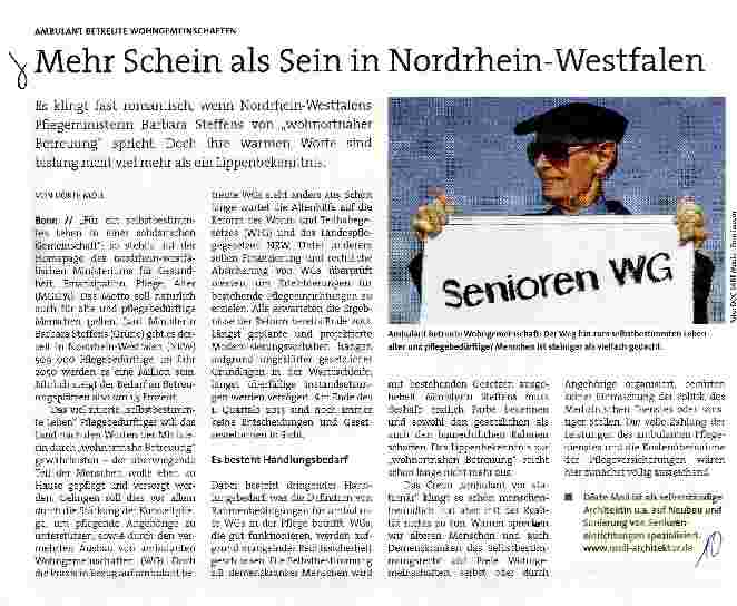 Vorschauseite 1: Mehr Schein als Sein in Nordrhein-Westfalen