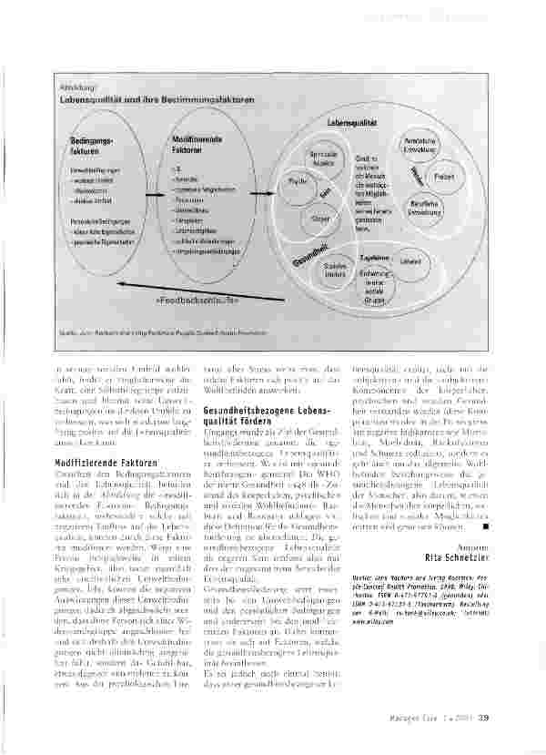 Vorschauseite 2: Lebensqualität und Gesundheit