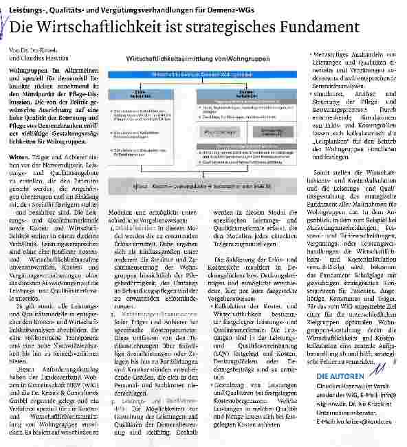 Vorschauseite 1: Die Wirtschaftlichkeit ist strategisches Fundament