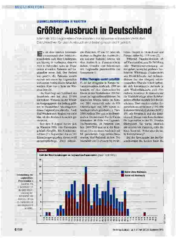 Vorschauseite 1: Größter Ausbruch in Deutschland