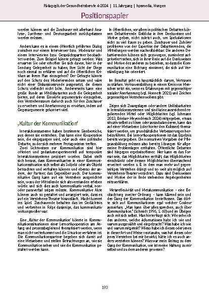 Vorschauseite 6: Heikle Kommunikation in temporären Interaktionssystemen von Lernortkooperation und gesundheitspolitischer Debatte - Eine Gedankenskizze
