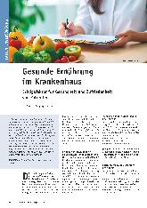 Vorschauseite 1: Gesunde Ernährung im Krankenhaus - Erfolgsfaktor für Gesundheit und Zufriedenheit von Patienten
