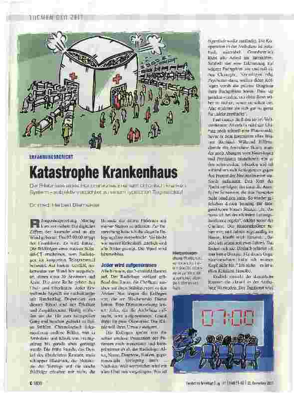 Vorschauseite 1: Katastrophe Krankenhaus