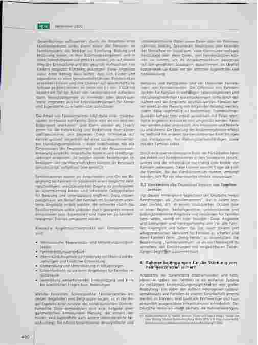 Vorschauseite 4: Empfehlungen des Deutschen Vereins für die Stärkung von Familienzentren.