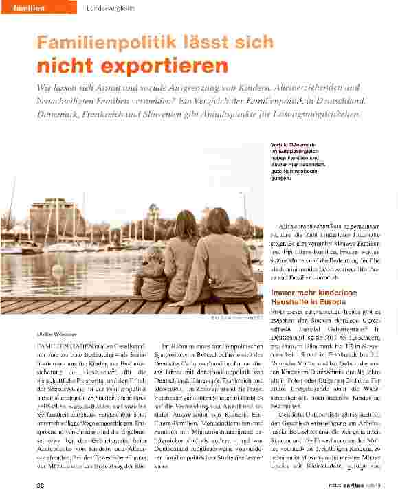 Vorschauseite 1: Familienpolitik lässt sich nicht exportieren