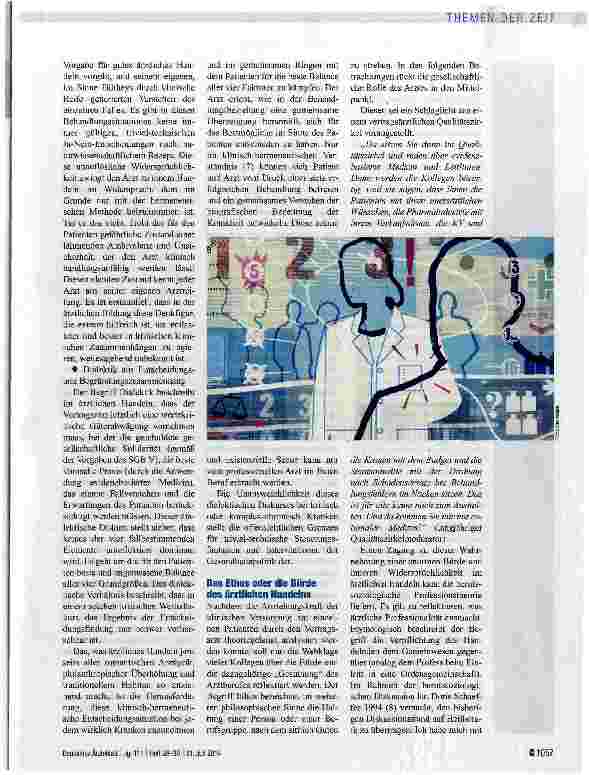 Vorschauseite 2: VERTRAGSÄRZTLICHES SYSTEM - TEIL I Von Eros und Ethos des Vertragsarztseins
