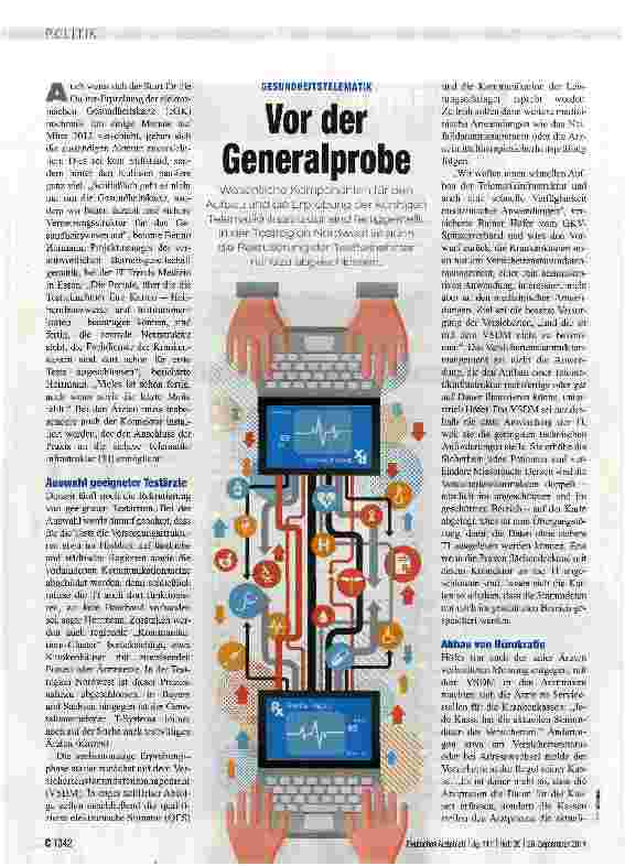 Vorschauseite 1: Vor der Generalprobe