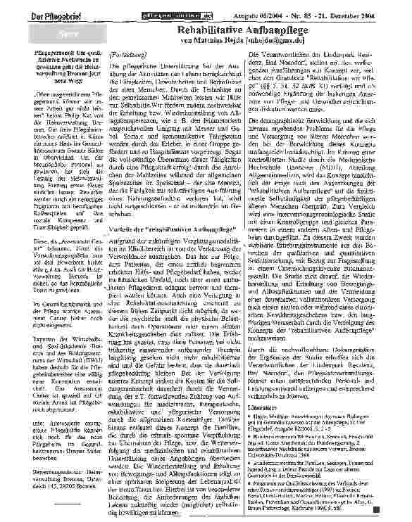 Vorschauseite 5: Rehabilitative Aufbaupflege