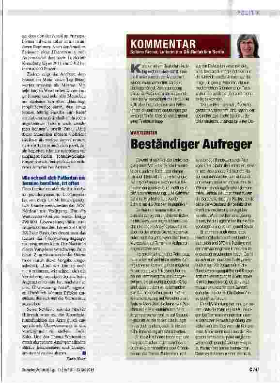 Vorschauseite 2: Erfolgreiches Modell im Nordosten