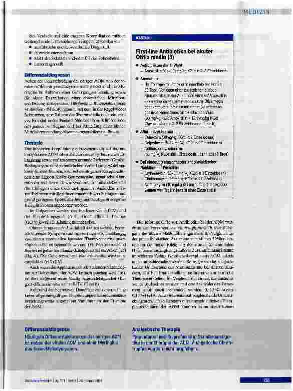 Vorschauseite 5: Strukturiertes Vorgehen bei akuter Otitis media