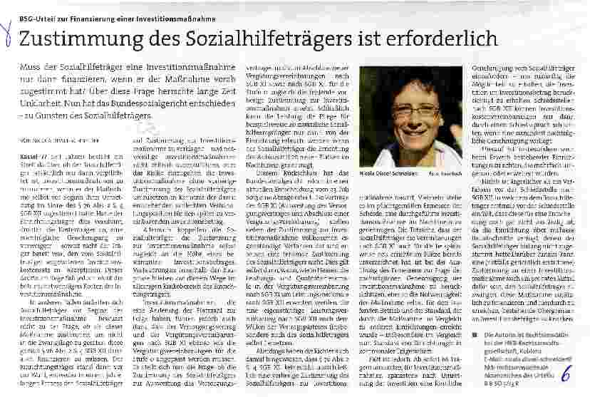 Vorschauseite 1: Zustimmung des Sozialhilfeträgers ist erforderlich