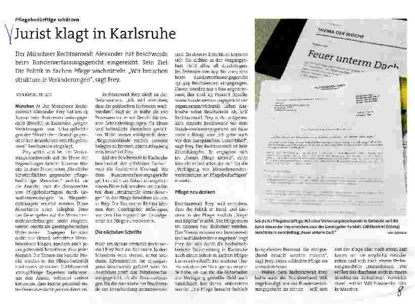 Vorschauseite 1: Jurist klagt in Karlsruhe