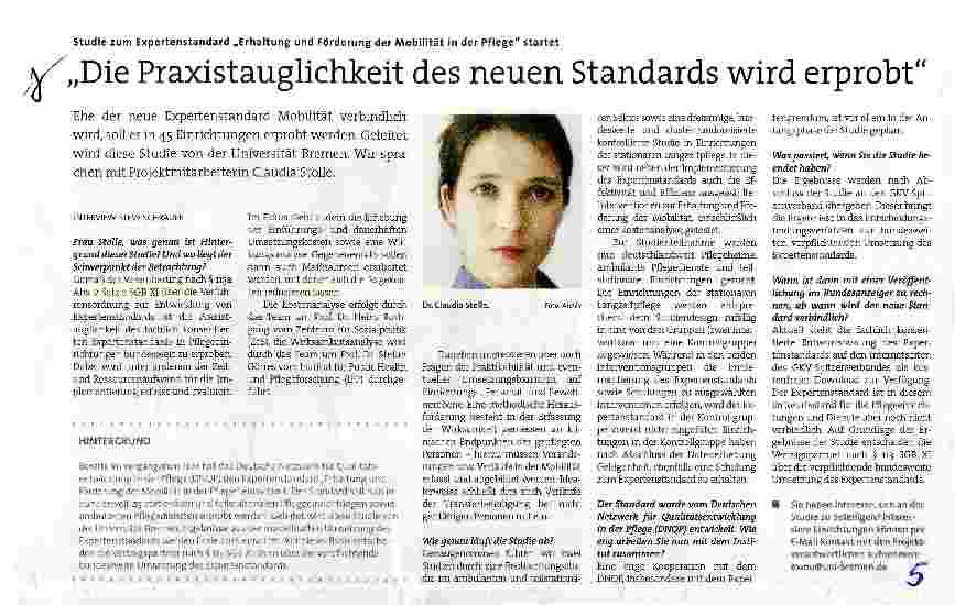 Vorschauseite 1: Die Praxistauglichkeit des neuen Standards wird erprobt