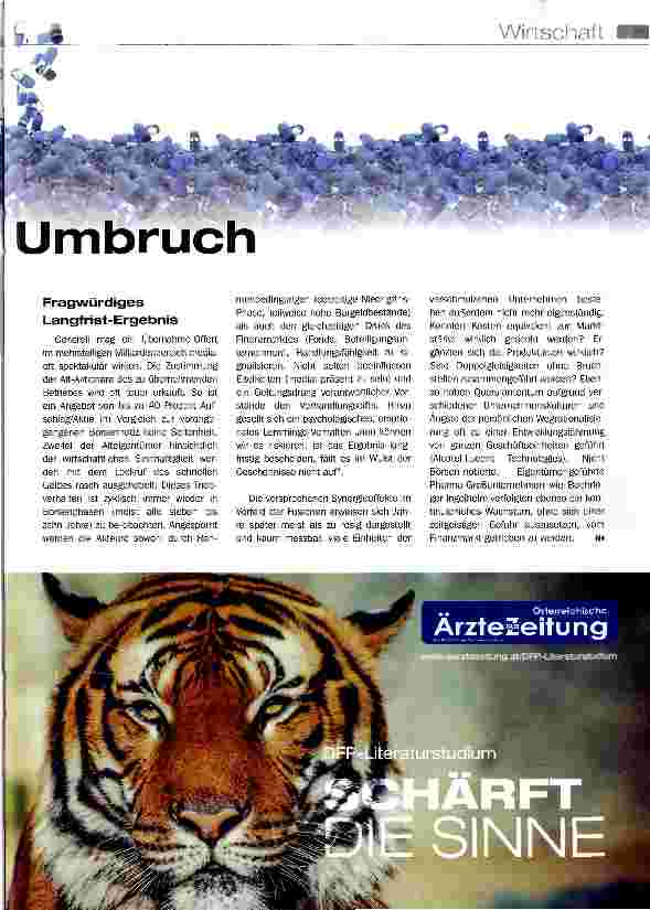 Vorschauseite 2: Generika-Markt ist im Umbruch