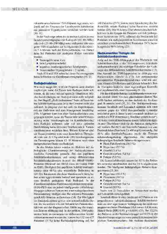 Vorschauseite 5: Therapie des differenzierten Schilddrüsenkarzinoms