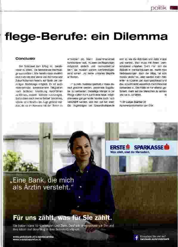 Vorschauseite 2: Modernisierung der Pflege-Berufe: ein Dilemma