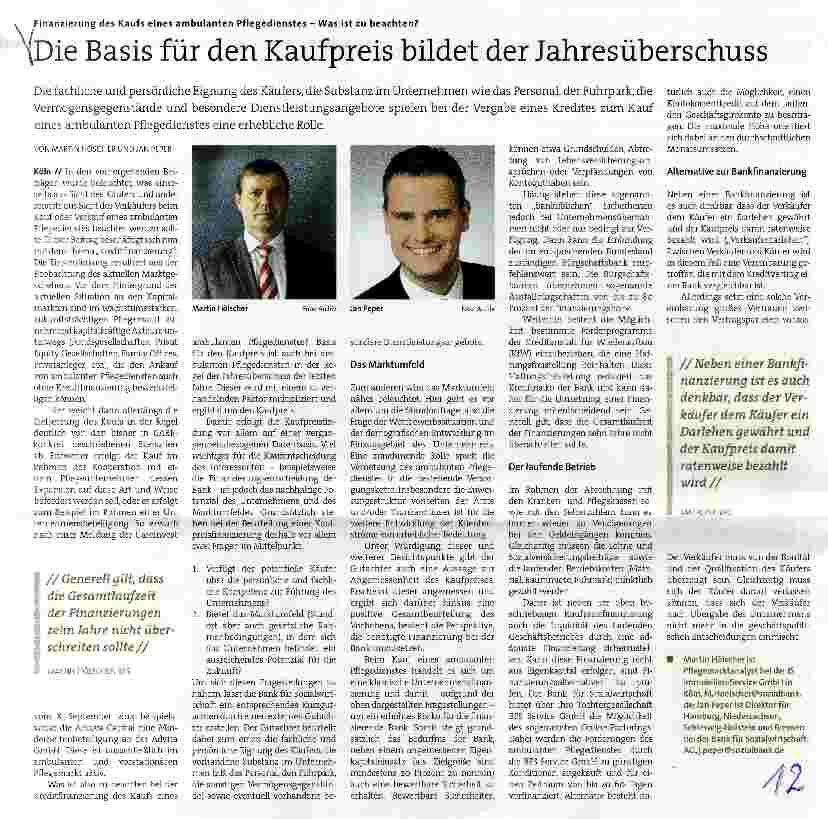 Vorschauseite 1: Basis für den Kaufpreis bildet der Jahresüberschuss
