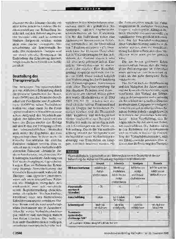 Vorschauseite 4: EvidenzbasierteTherapie der Alzheimer-Erkrankung