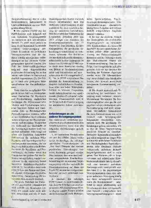 Vorschauseite 2: Das Krankenhaus-Psych-Budget: ein Alternativkonzept
