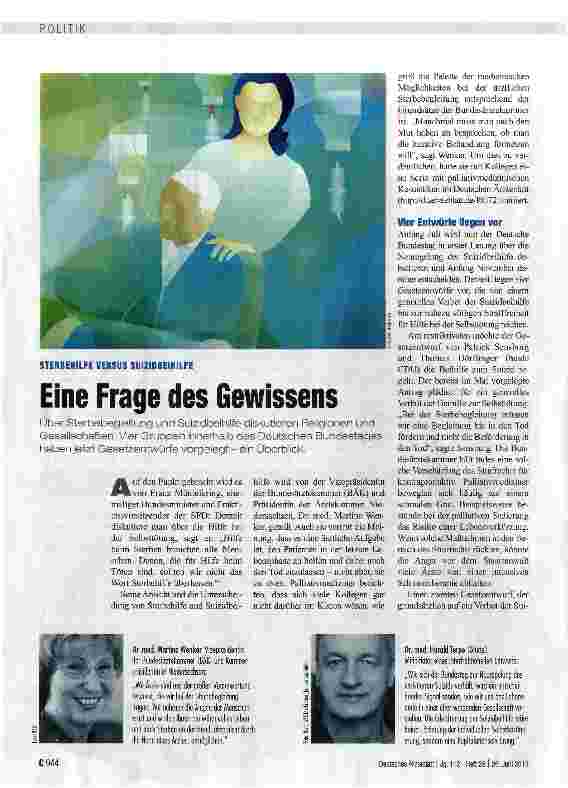 Vorschauseite 1: Eine Frage des Gewissens