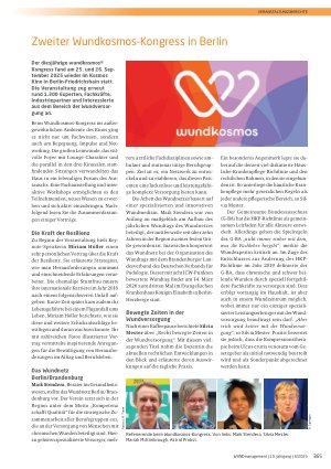 Vorschauseite 1: Zweiter Wundkosmos-Kongress in Berlin