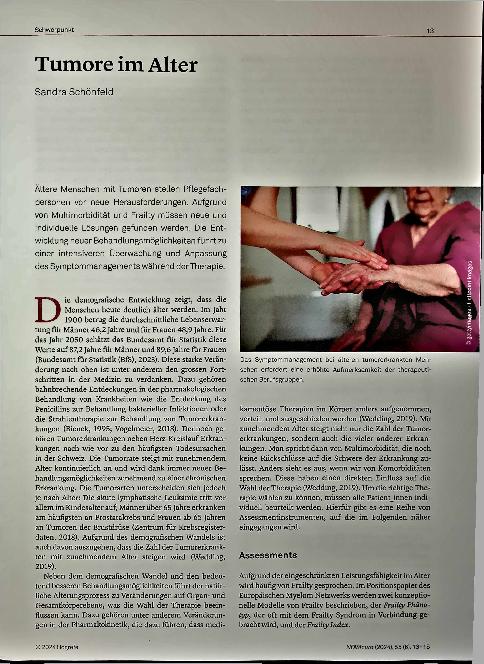 Vorschauseite 1: Tumore im Alter