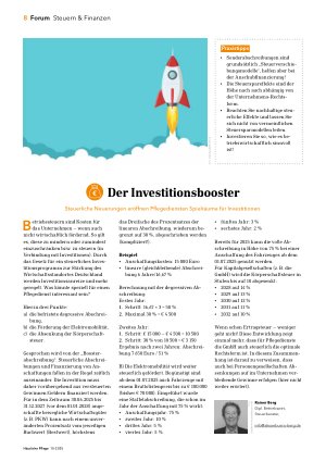 Vorschauseite 1: Der Investitionsbooster