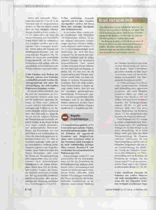 Vorschauseite 2: ... in der Hämatologie und Medizinischen Onkologie