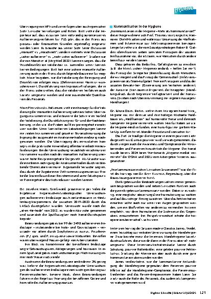 Vorschauseite 3: Hygiene aktuell – Tagung der DGKH Fachtagung vom 16. – 17. Mai 2025 in Essen