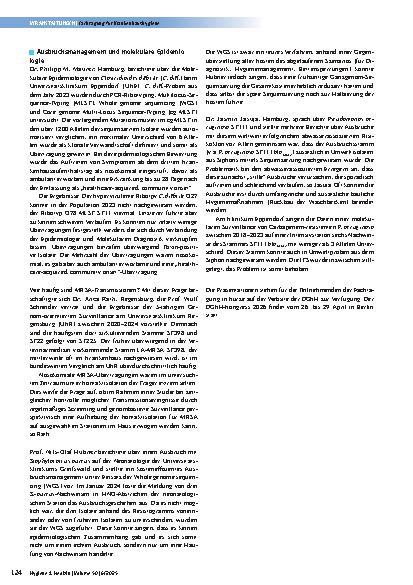 Vorschauseite 4: Hygiene aktuell – Tagung der DGKH Fachtagung vom 16. – 17. Mai 2025 in Essen