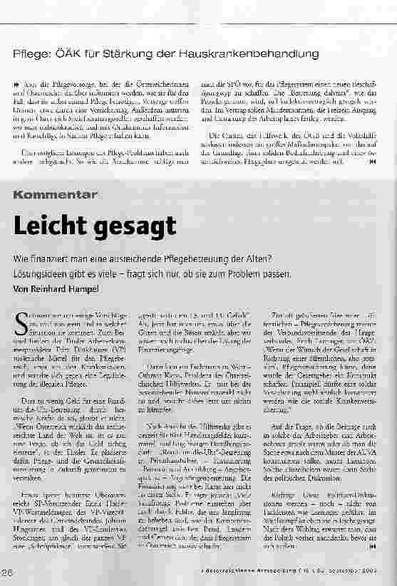 Vorschauseite 3: 1000 Arzte mehr und helfende Hände