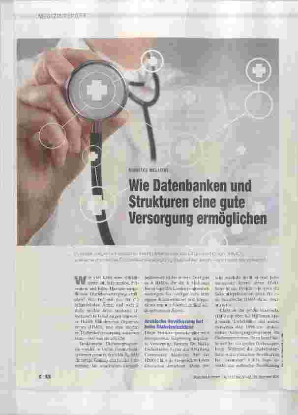 Vorschauseite 1: Wie Datenbanken und Strukturen eine gute Versorgung ermöglichen