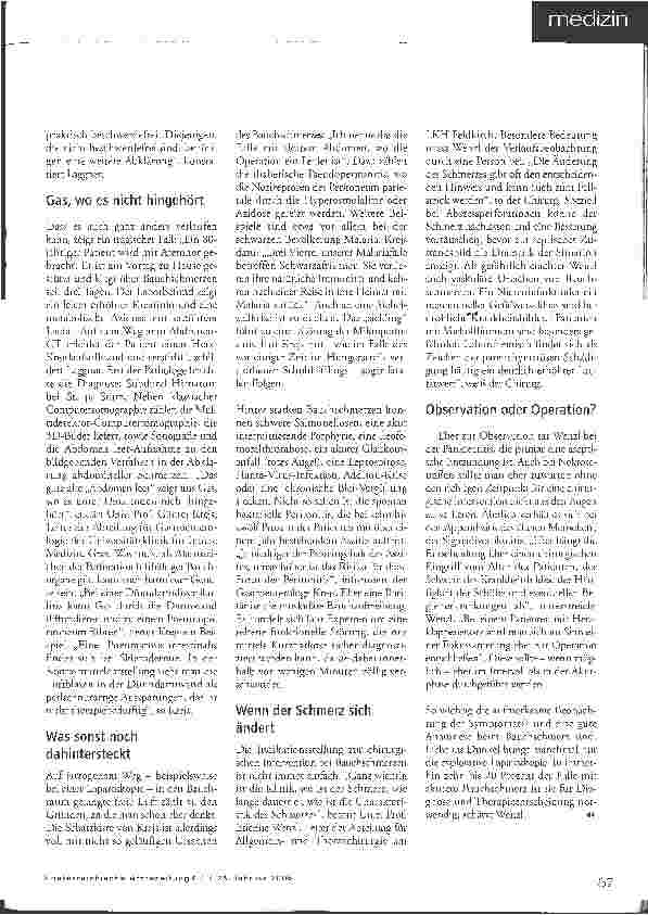 Vorschauseite 2: Bauchschmerzen - Laparoskopisch explorieren