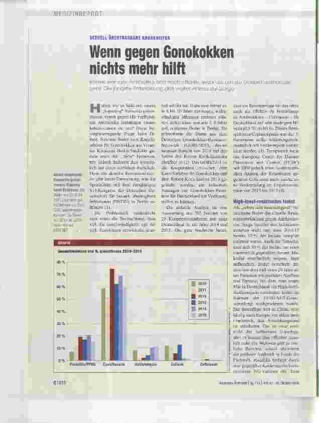 Vorschauseite 1: Wenn gegen Gonokokken nichts mehr hilft
